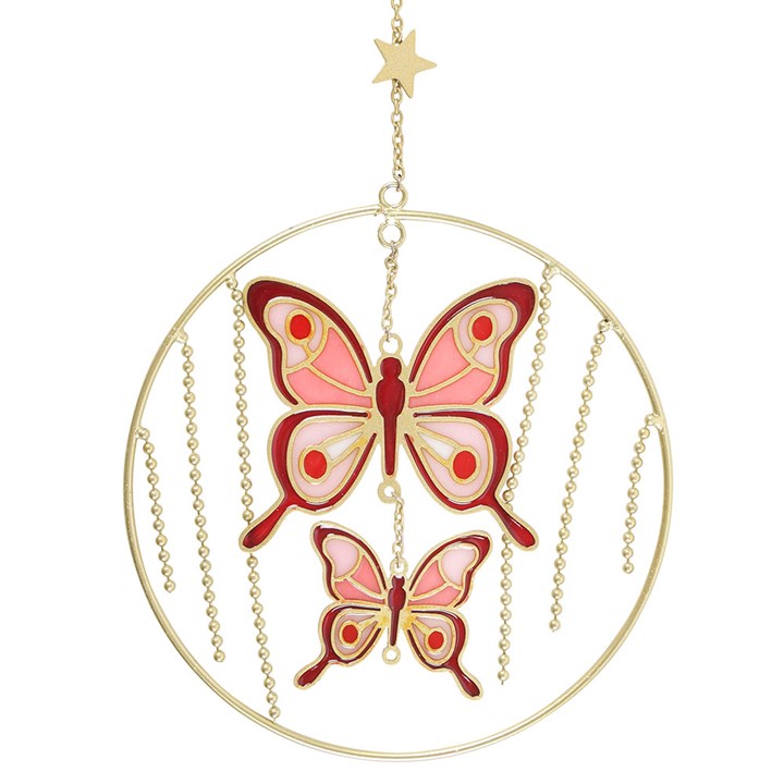Pink Butterfly Hanging Decoration