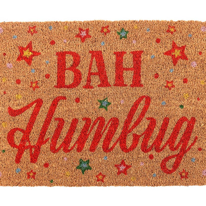 Natural Bah Humbug Christmas Doormat