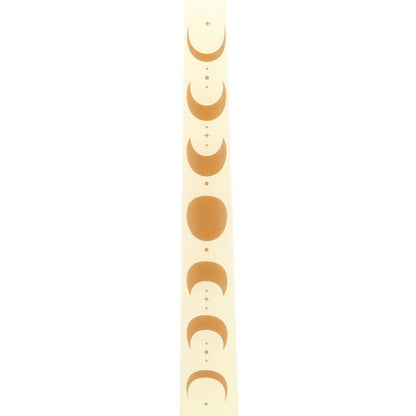 Set of 3 Off White Moon Phases Taper Dinner Candles