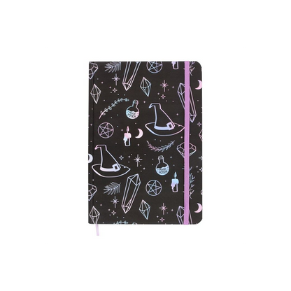Crystal Witch Print A5 Notebook